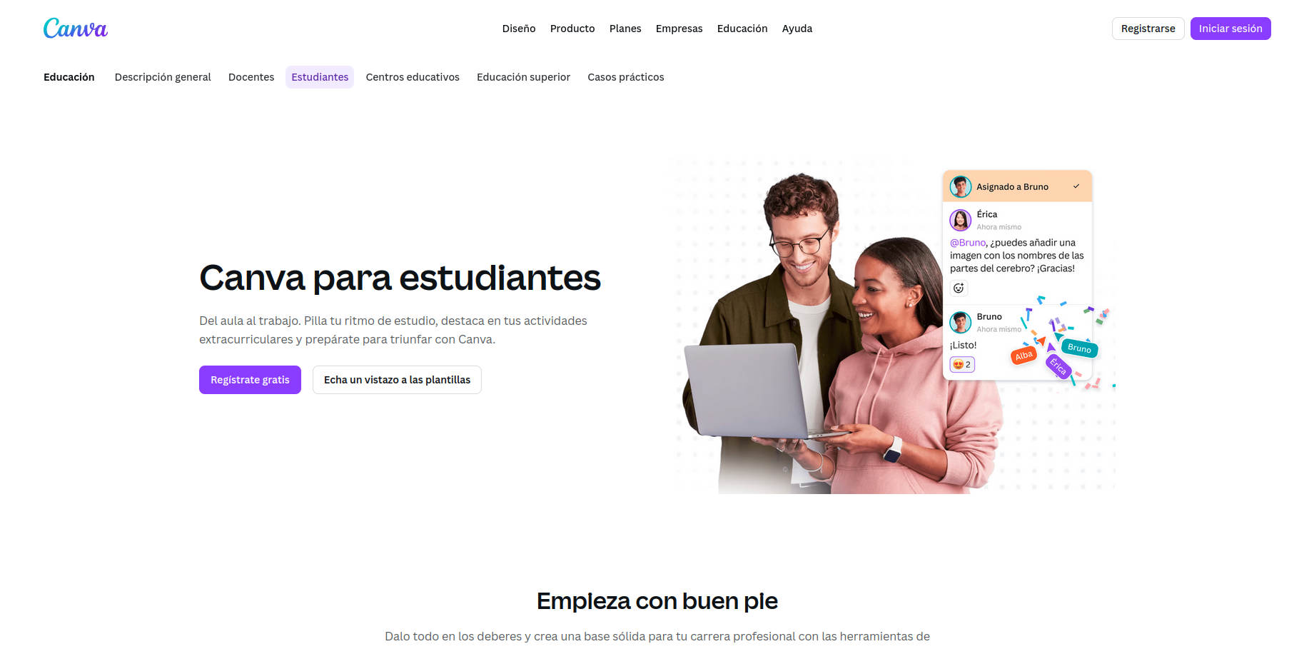 Guía Canva para estudiantes