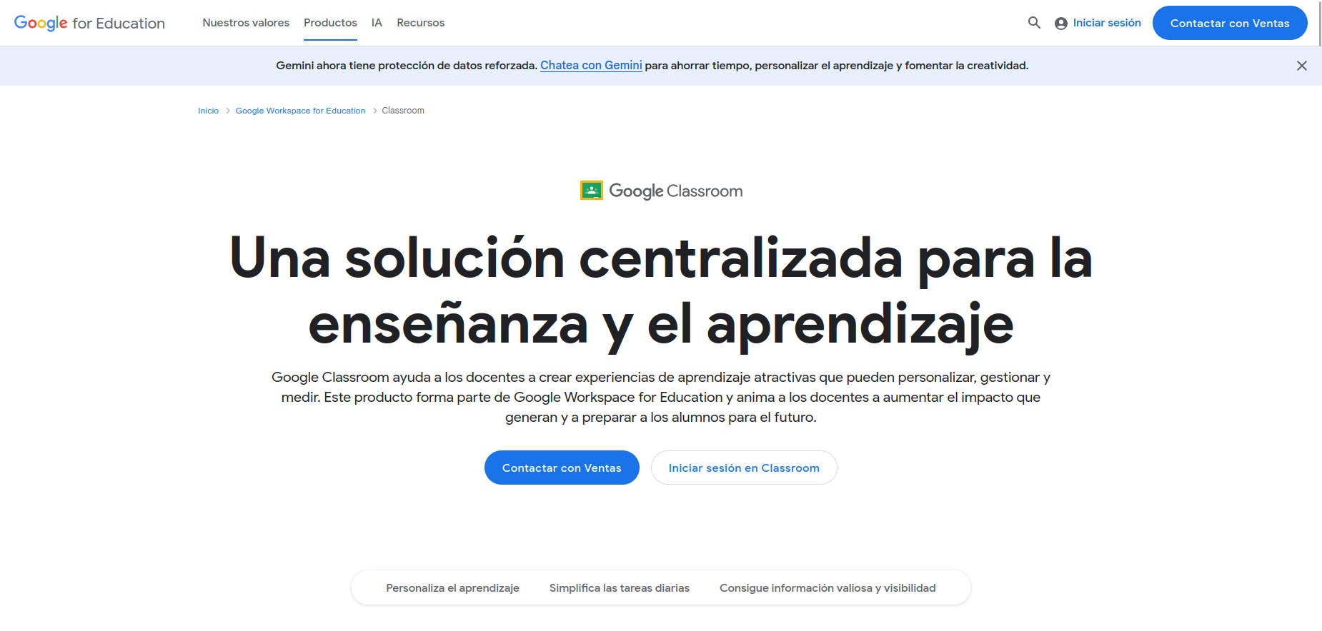 Qué es Google Classroom