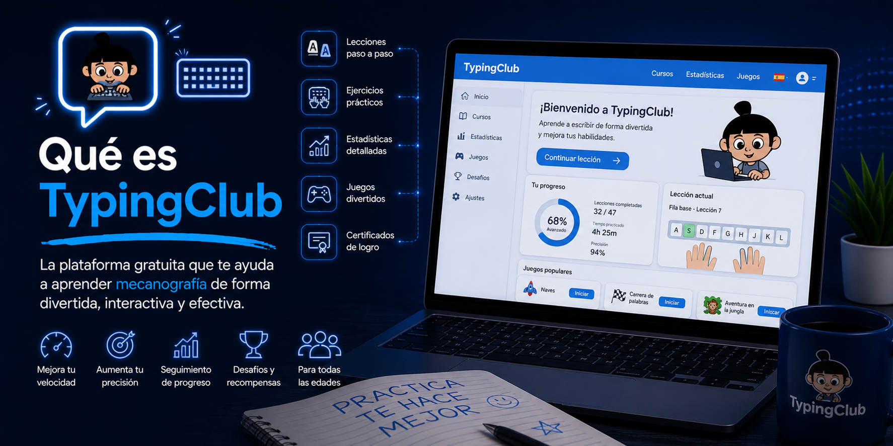 Qué es TypingClub