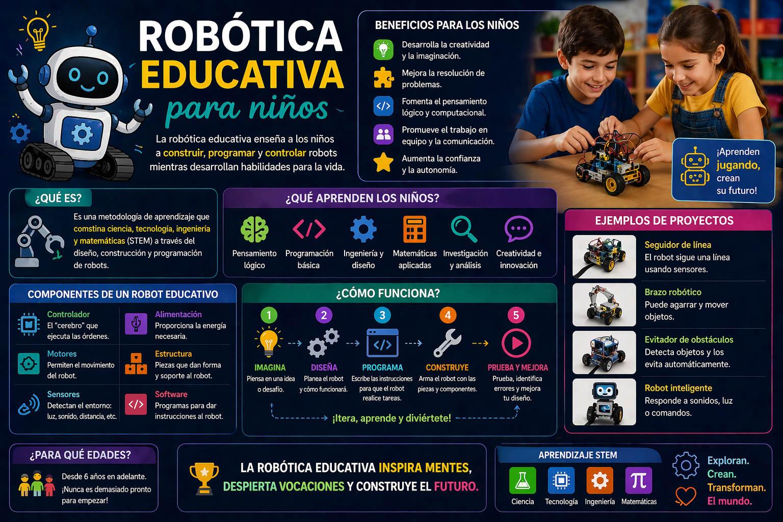 La robótica educativa para niños