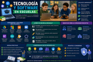 Tecnología y software en escuelas