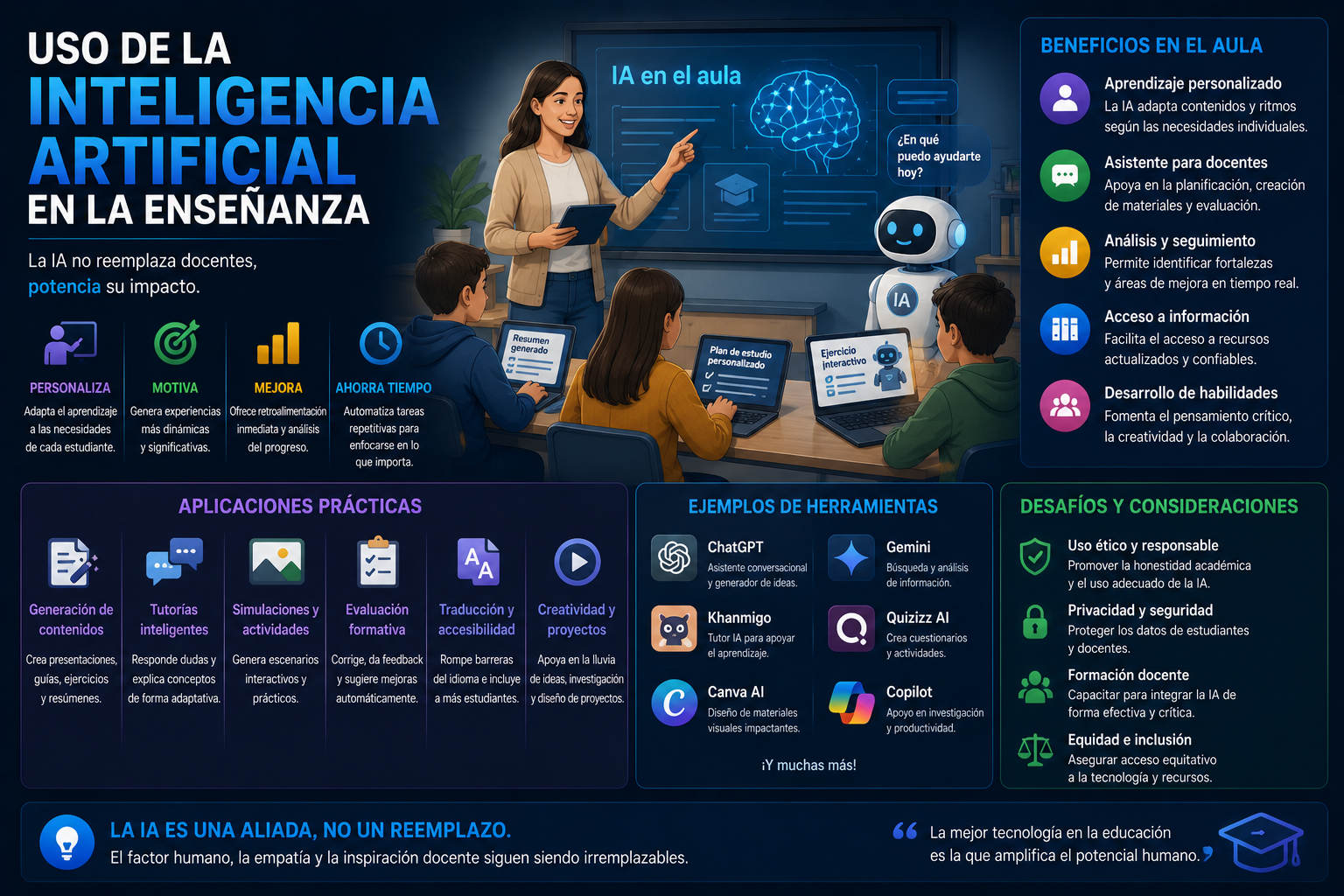 Uso de la inteligencia artificial y el análisis de datos en la enseñanza