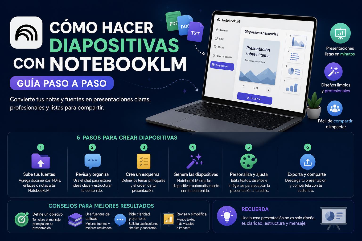 como hacer diapositivas con notebooklm
