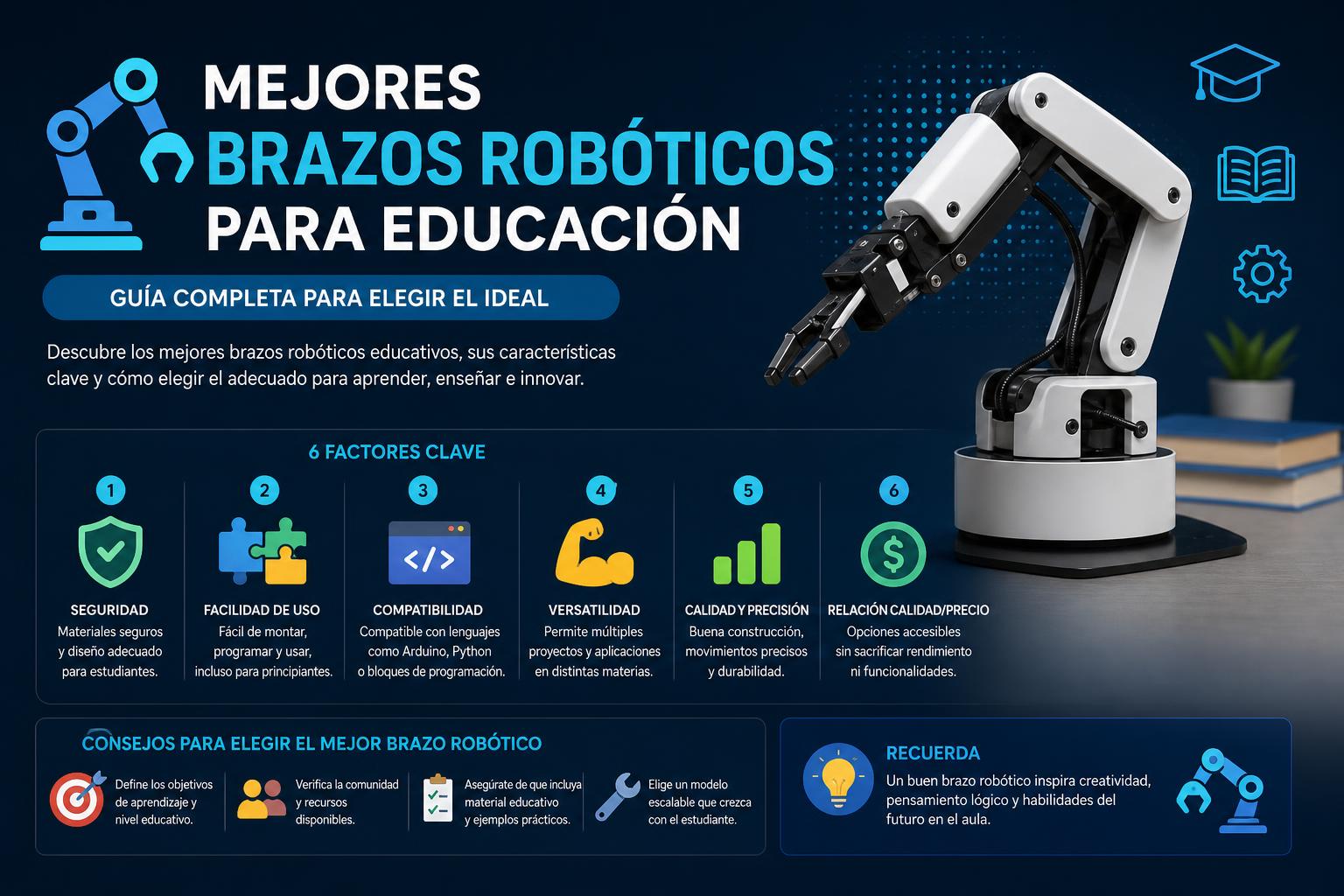 Mejores brazos robóticos para educación