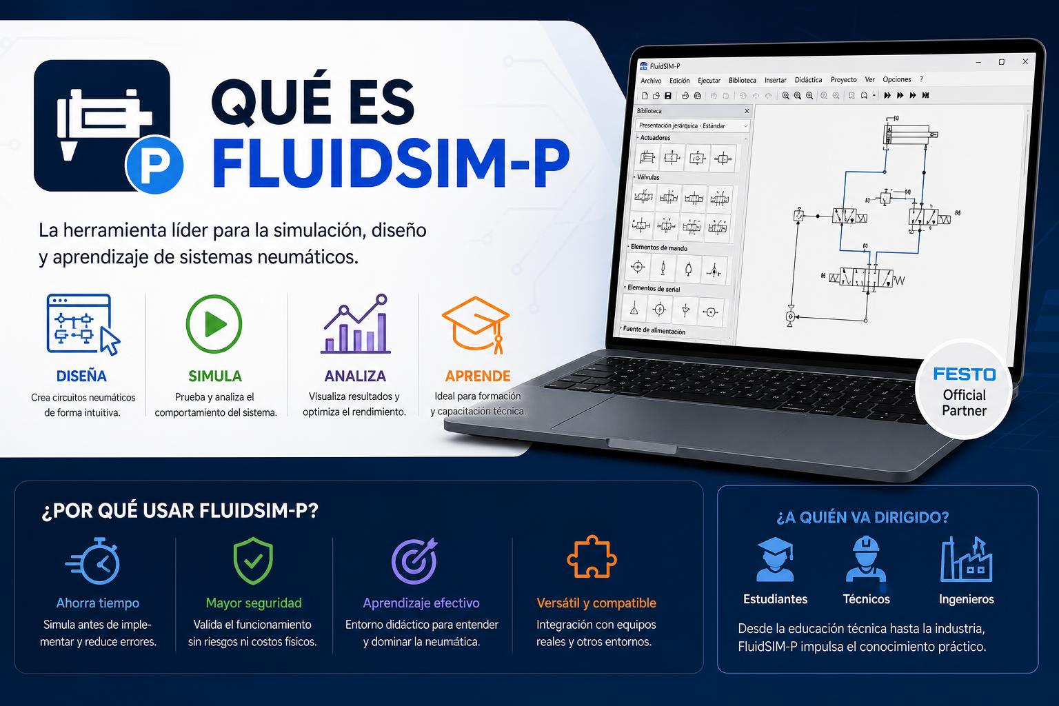 Qué es FluidSIM-P