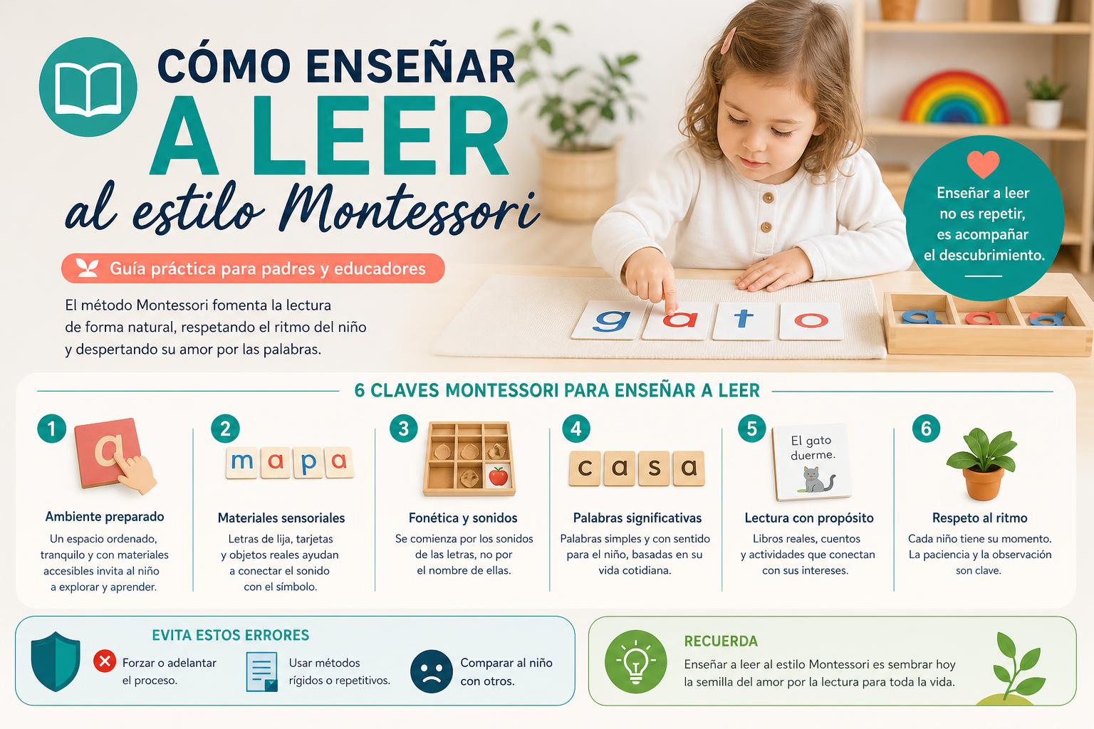 Cmo enseñar a leer al estilo montessori
