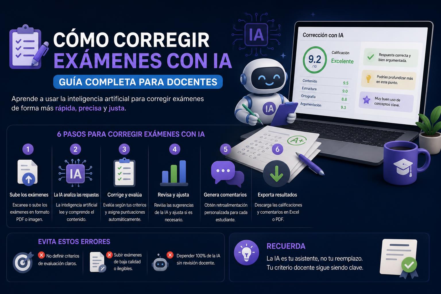 Cómo corregir examenes con ia