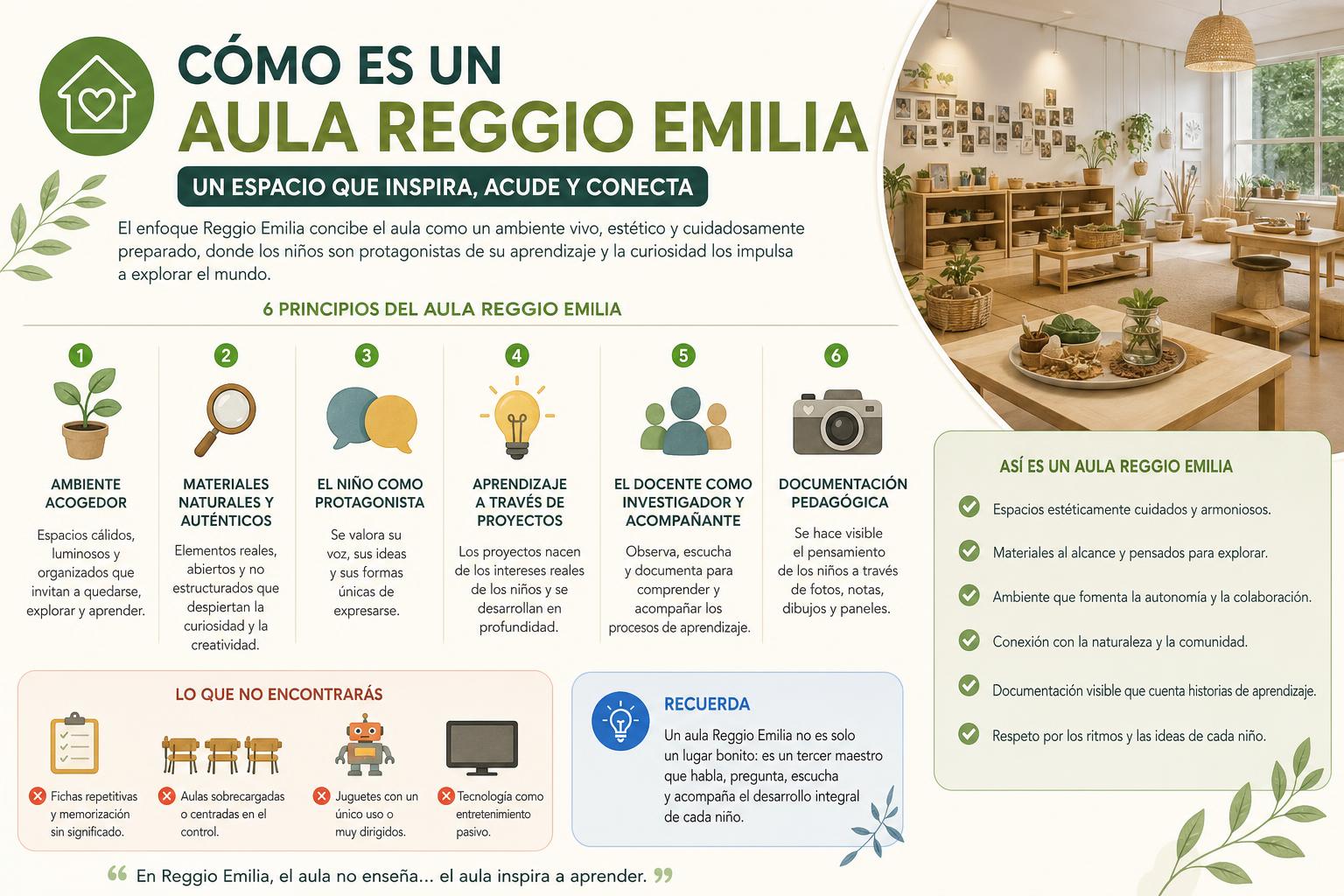 Cómo es un aula Reggio Emilia