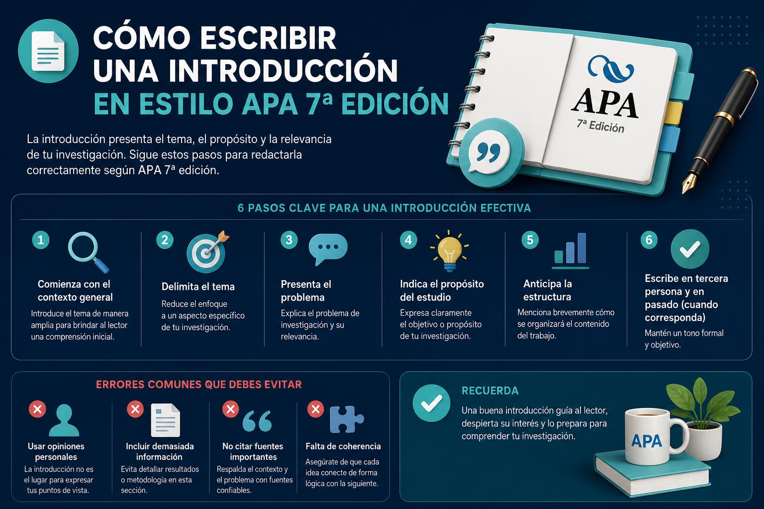Cómo escribir una introducción en estilo APA 7ª edición