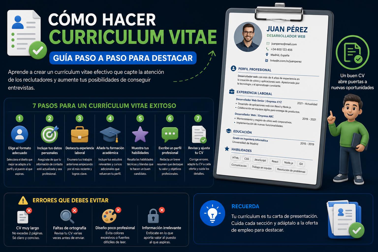 Cómo hacer curriculum vitae