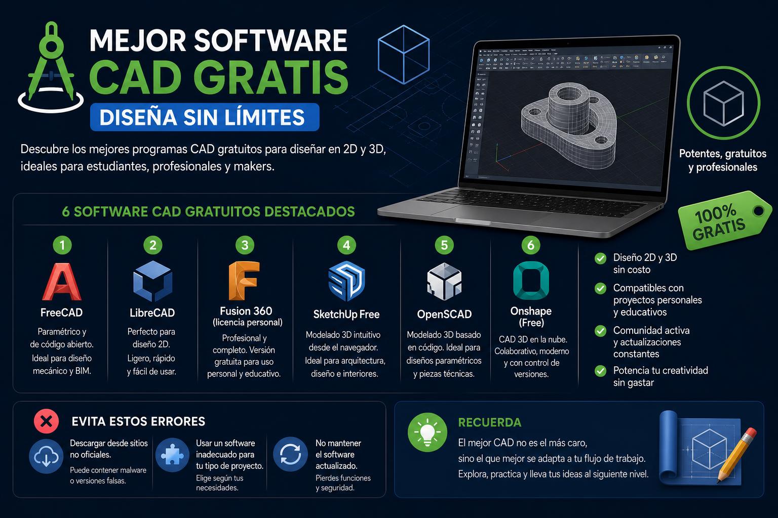 Mejor software CAD gratis